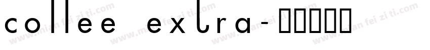 coffee extra字体转换